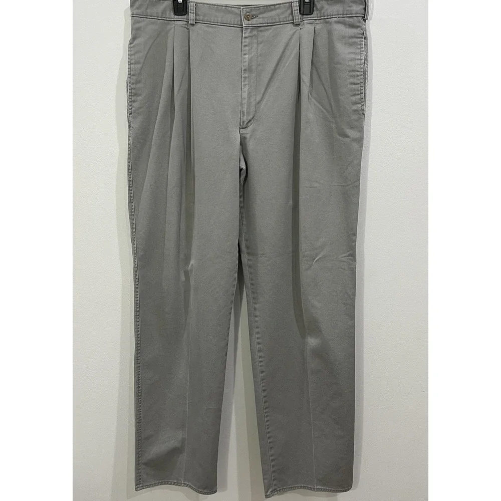 Duxbak Khaki Cotton Chino Pants Men's W40 L34 Classic Fit Work wear Vintage